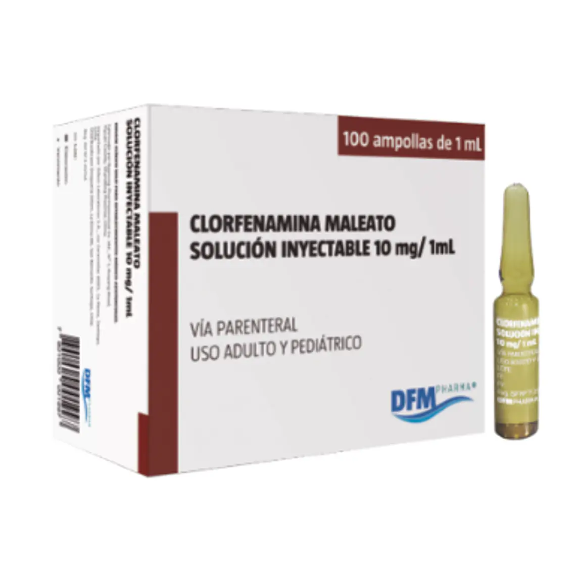 Clorfenamina 10 mg/ml 100 Ampollas. Difem 1