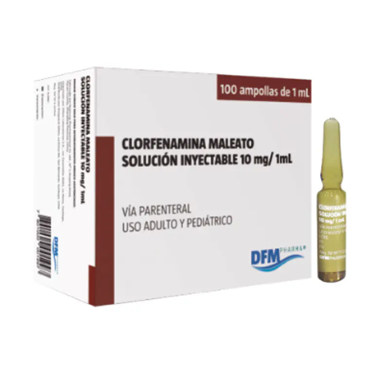 Clorfenamina 10 mg/ml 100 Ampollas. Difem 1