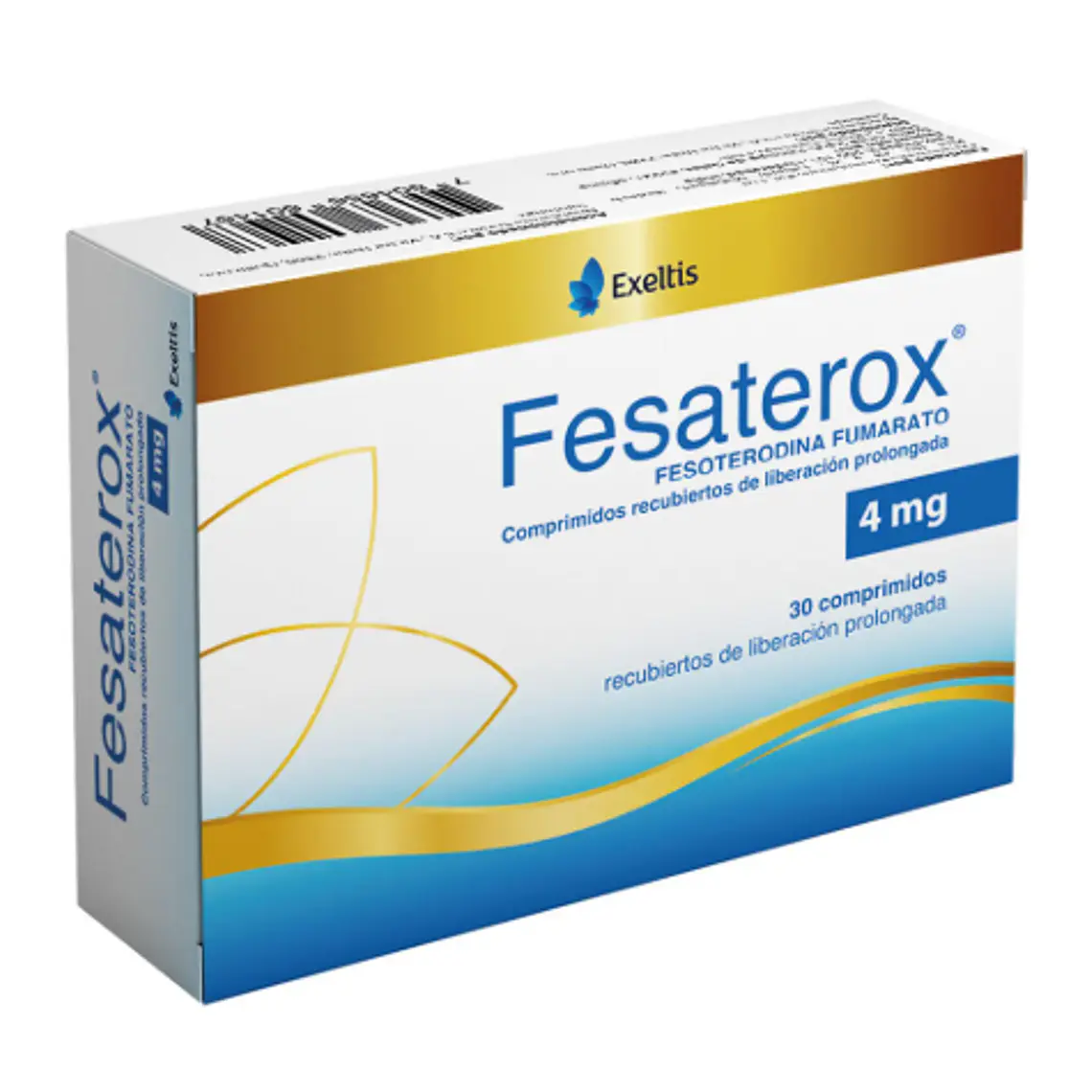 Fesaterox Fesoterodina 4 mg 30 Comprimidos recubiertos. 1