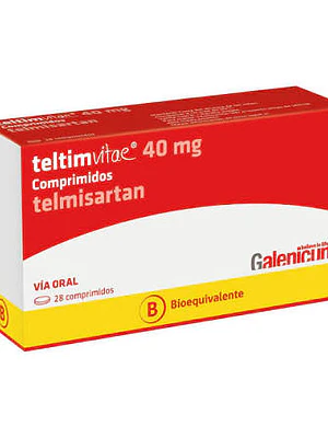 Teltimvitae (B) Telmisartan 40 mg 28 Comprimidos.