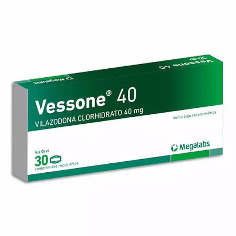 Vessone Vilazodona 40 mg 30 Comprimidos recubiertos. 1