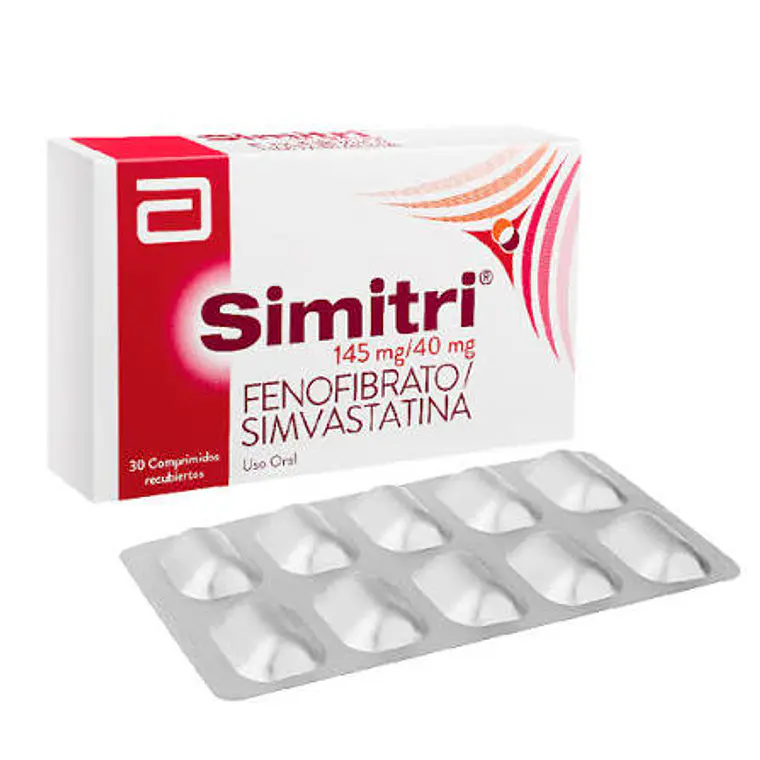 Simitri Fenofibrato, Simvastatina 145/40 mg 30 Comprimidos. 1