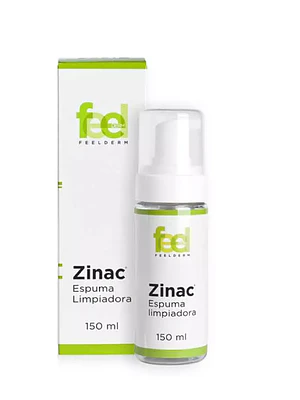 Espuma de Limpieza facial Zinac Feelderm 150 ml.