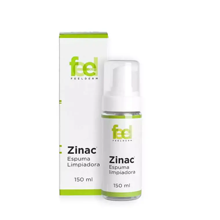 Espuma de Limpieza facial Zinac Feelderm 150 ml. 1