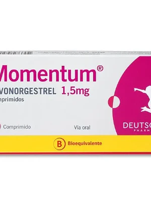 Momentum (B) Levonorgestrel 1,5 mg 1 Comprimido.