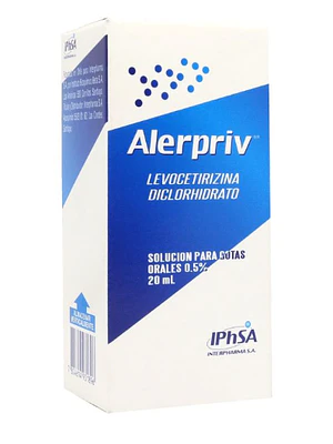 Alerpriv Levocetirizina Solución para gotas orales 0,5 % 20 ml.