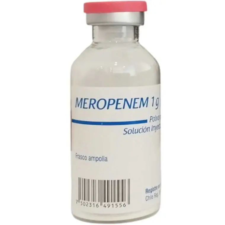 Meropenem 1 g Solución inyectable 10 Frascos Pisa 1