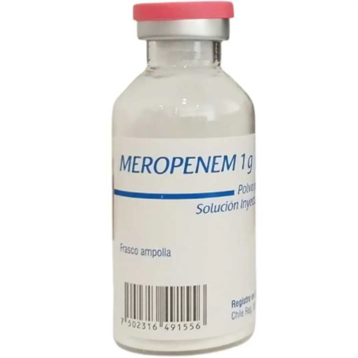 Meropenem 500 mg Solución inyectable 10 Frascos. Pisa 1