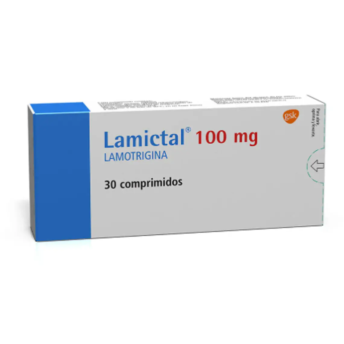 Lamictal Lamotrigina 100 mg 30 Comprimidos. 1
