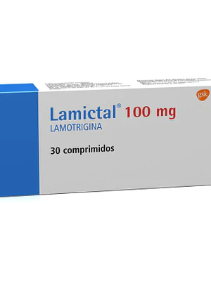 Lamictal Lamotrigina 100 mg 30 Comprimidos.