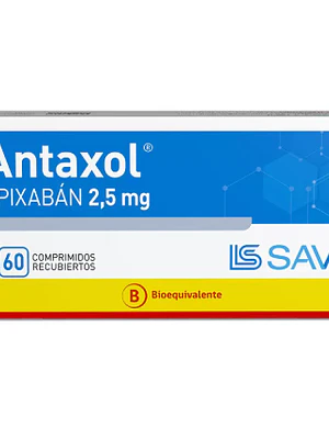 Antaxol (B) Apixaban 2,5 mg 60 Comprimidos recubiertos.