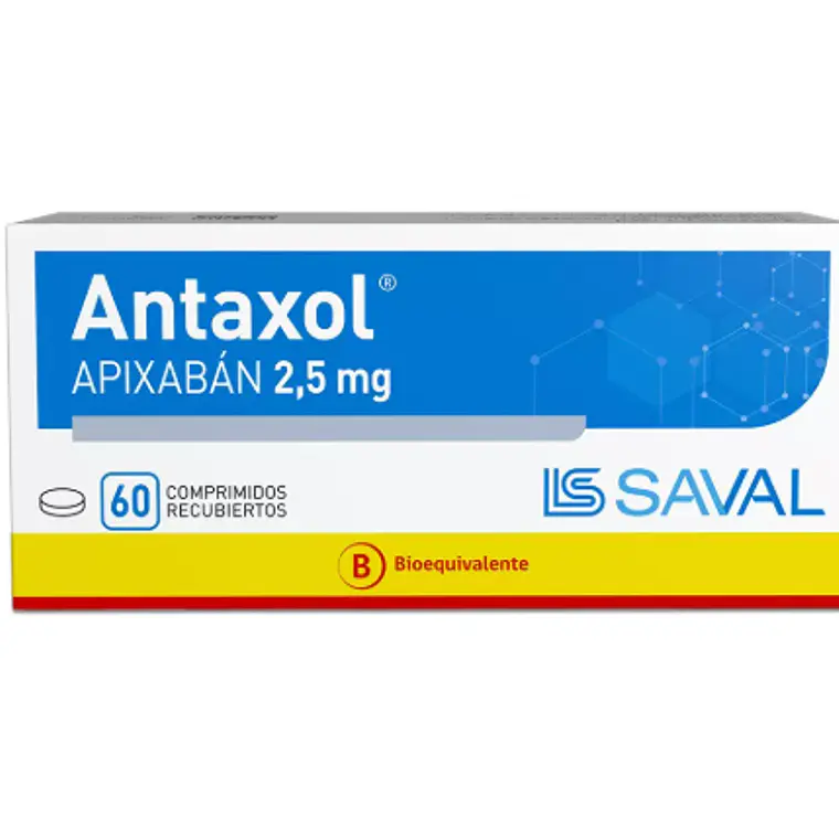 Antaxol (B) Apixaban 2,5 mg 60 Comprimidos recubiertos. 1