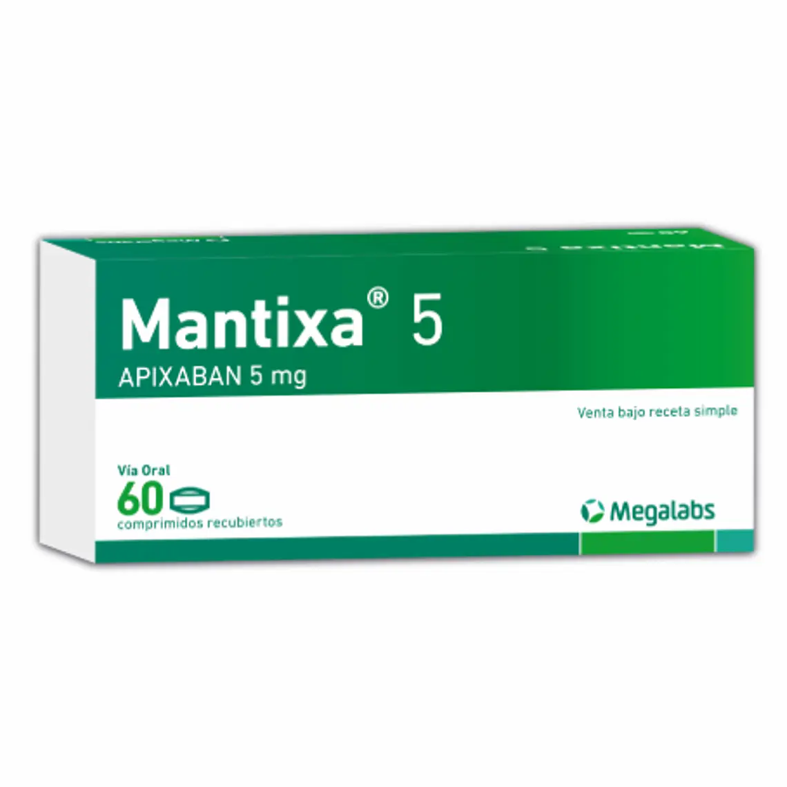 Mantixa Apixaban 5 mg 60 Comprimidos. 1