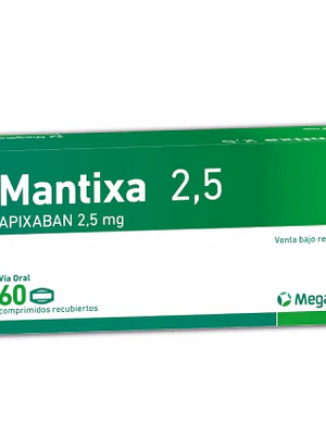 Mantixa Apixaban 2,5 mg 60 Comprimidos recubiertos.