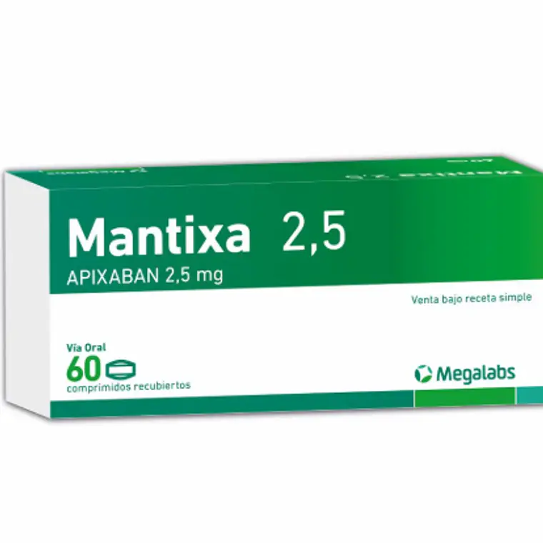 Mantixa Apixaban 2,5 mg 60 Comprimidos recubiertos. 1