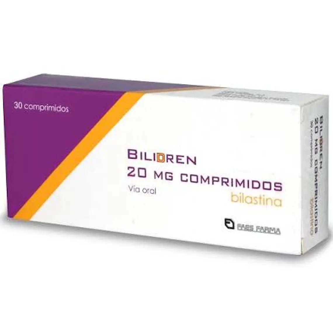 Bilidren Bilastina 20 mg 30 Comprimidos Bucodispersables. 1
