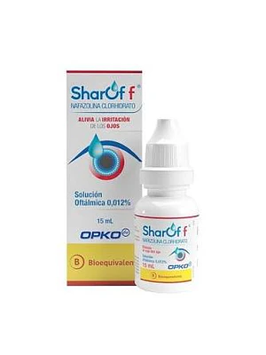 SharOff Nafazolina Solución oftálmica 0,012 % 15 ml.