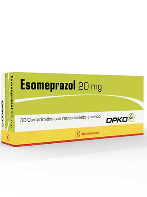 Esomeprazol (B) 20 mg 30 Comprimidos con recubrimiento entérico.