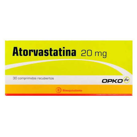 Atorvastatina 20 mg x 30 comprimidos