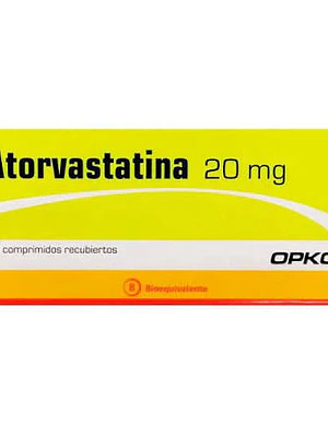 Atorvastatina (B) 20 mg 30 Comprimidos recubiertos.