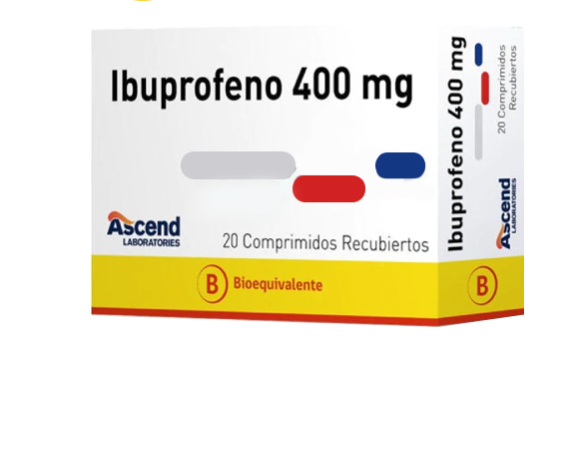 Ibuprofeno (B) 400 mg 20 Comprimidos recubiertos. Ascend