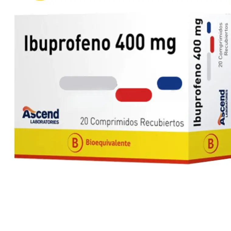 Ibuprofeno (B) 400 mg 20 Comprimidos recubiertos. Ascend  1