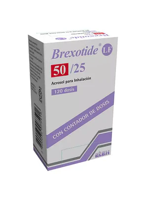 Brexotide LF Fluticasona, Salmeterol  50/25 mcg  Inhalador 120 Dosis,