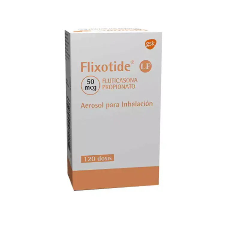 Flixotide Fluticasona 50 mcg Inhalador 120 Dosis. 1