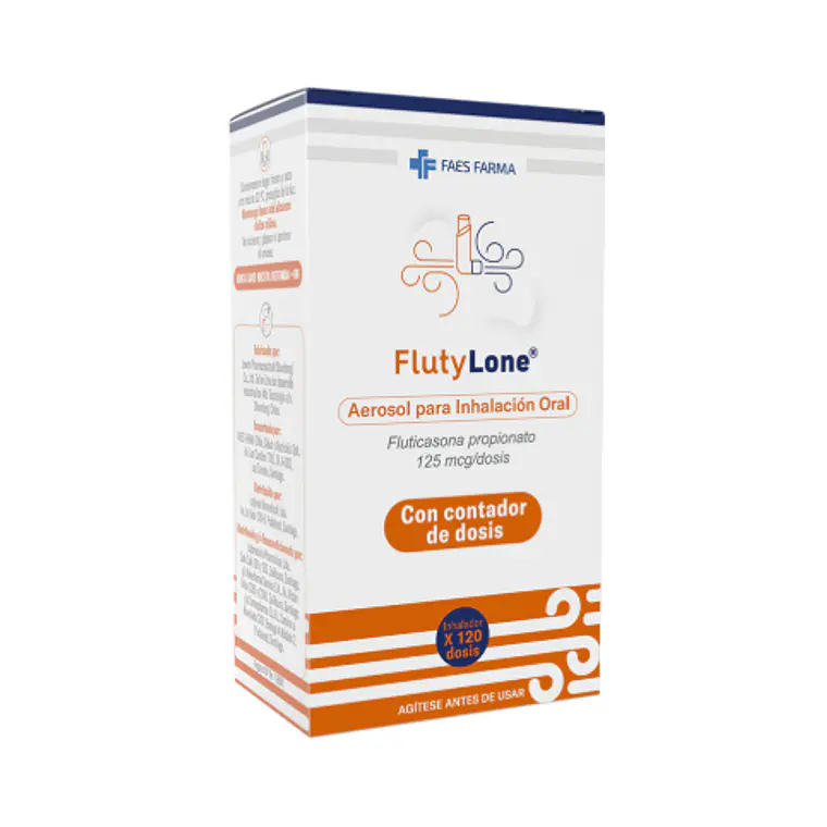 FlutyLone Fluticasona  125 mcg  Inhalador 120 Dosis. 1