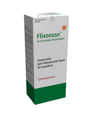 Flixonase  Fluticasona 50 mcg  Suspensión nasal 120 Dosis.
