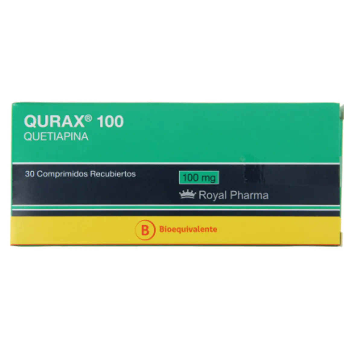 Qurax (B) Quetiapina 100 mg 30 Comprimidos recubiertos. 1