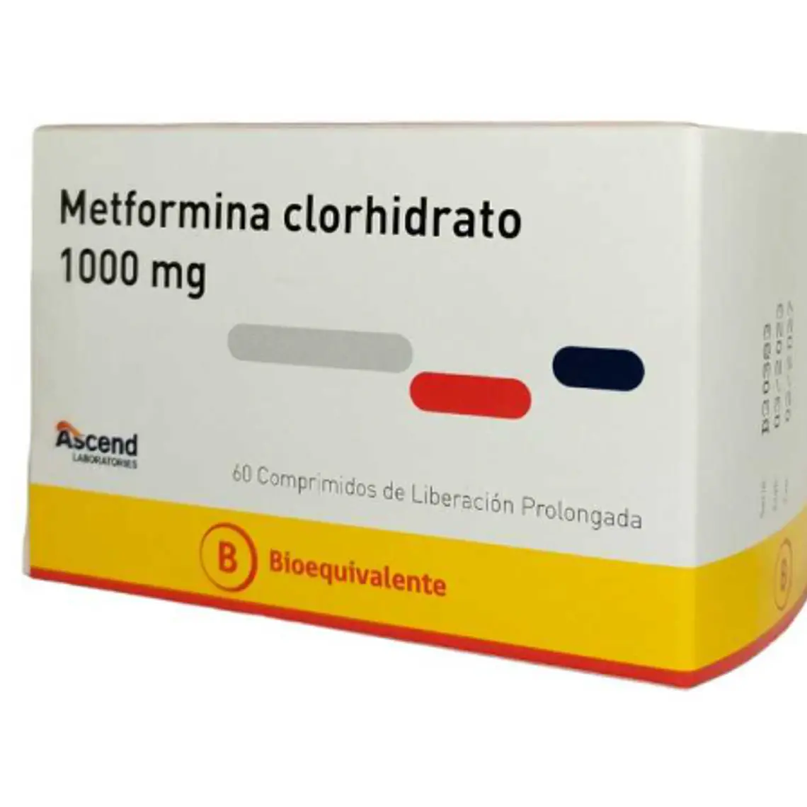 Metformina XR (B) 1000 mg 60 Comprimidos. 1