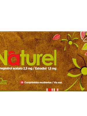 Naturel Nomegestrol Acetato, Estradiol 28 Comprimidos recubiertos.