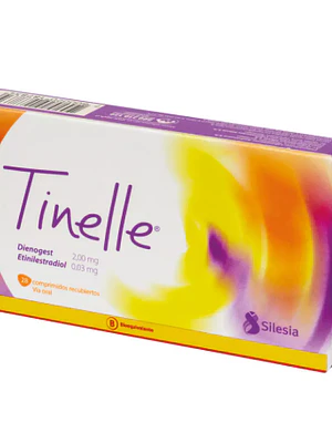 Tinelle (B) Dienogest 2 mg, Etinilestradiol 0,03 mg 28 Comprimidos recubiertos.