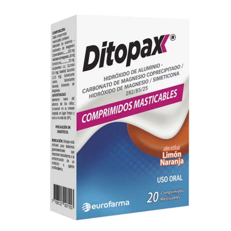 Ditopax 20 Comprimidos masticables. 1