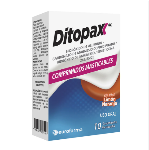 Ditopax 10 Comprimidos masticables.
