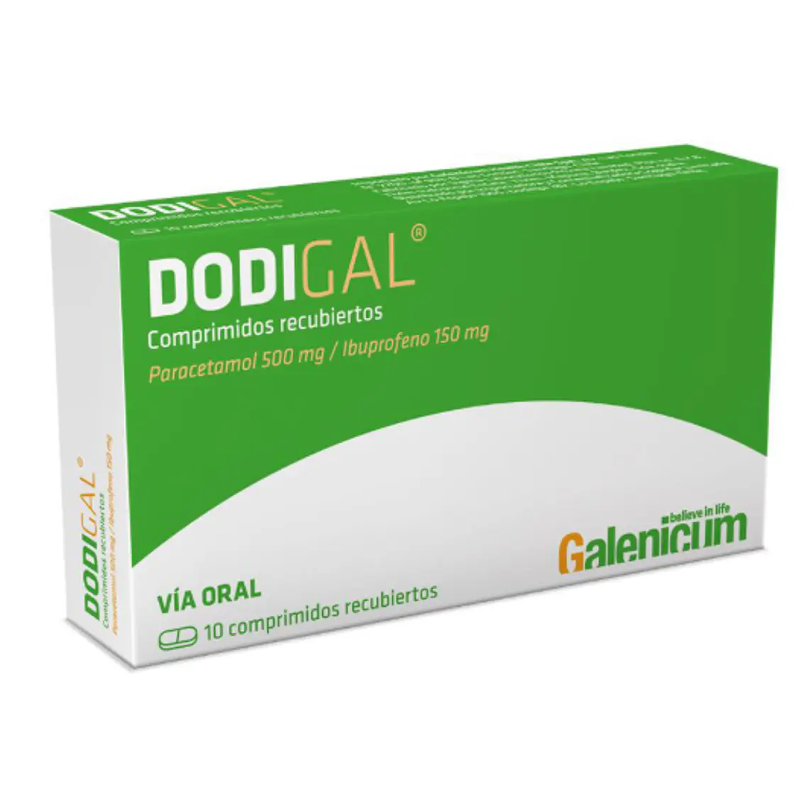 Dodigal Paracetamol, Ibuprofeno 10 Unidades. 1