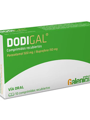 Dodigal Paracetamol, Ibuprofeno 10 Unidades.