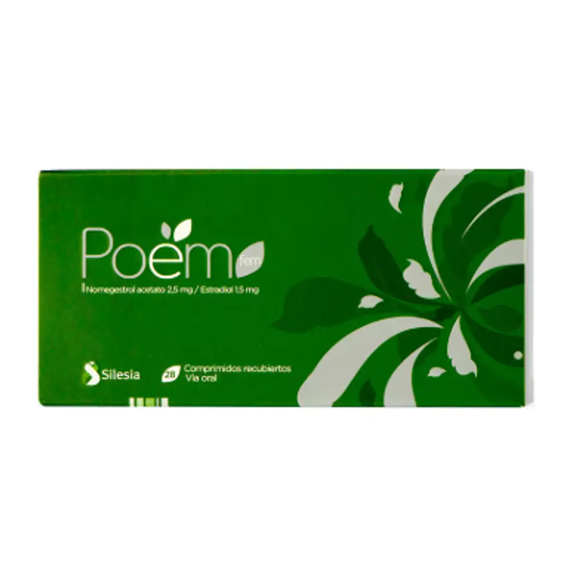 Poem Fem Nomegestrol Acetato, Estradiol 28 Comprimidos recubiertos. 1