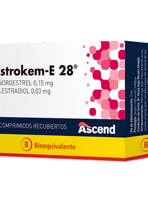 Gestrokem-E 28 (B) Levonorgestrel, Etinilestradiol 28 Comprimidos.
