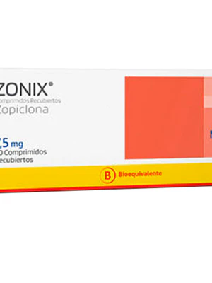 Zonix (B) Zopiclona 7,5 mg 30 Comprimidos recubiertos.