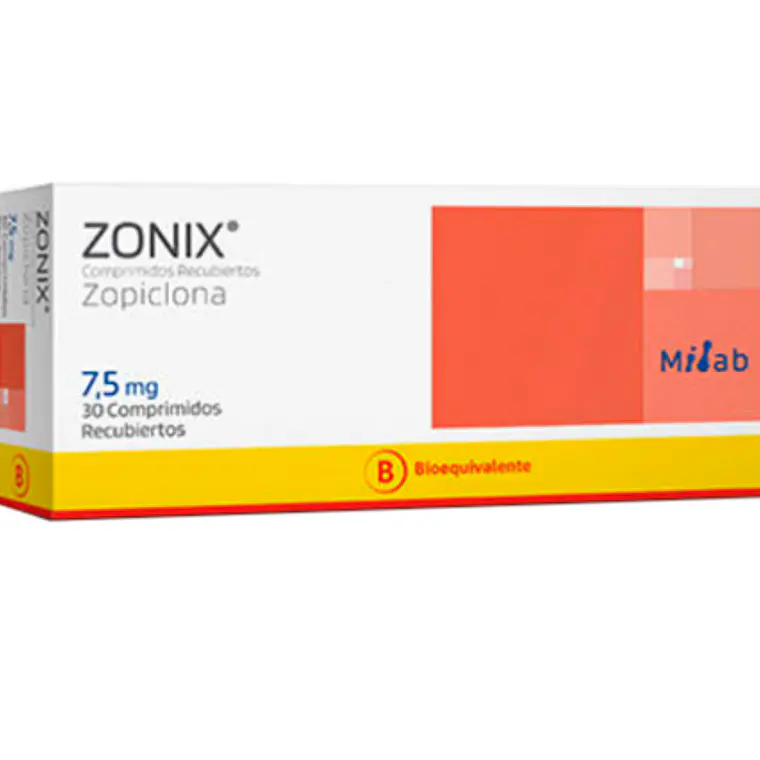 Zonix (B) Zopiclona 7,5 mg 30 Comprimidos recubiertos. 1