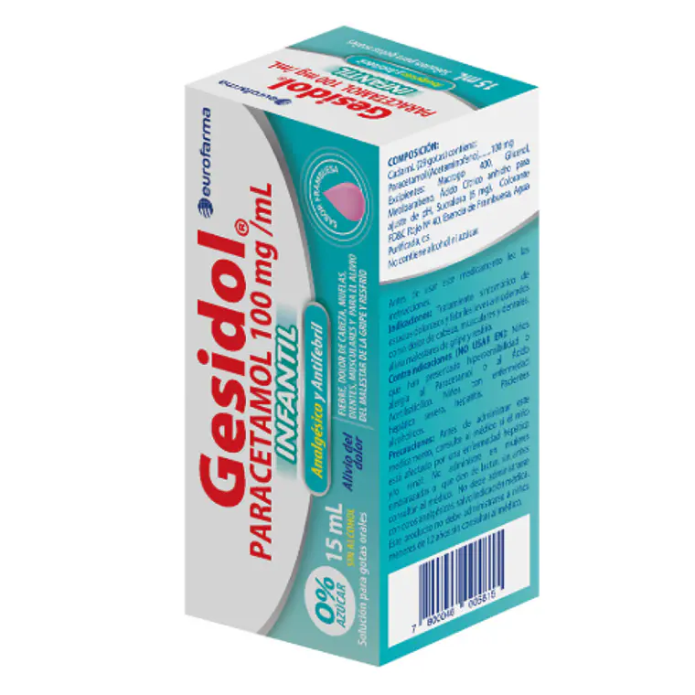 Gesidol Infantil (B) Paracetamol Gotas 15 ml. 1