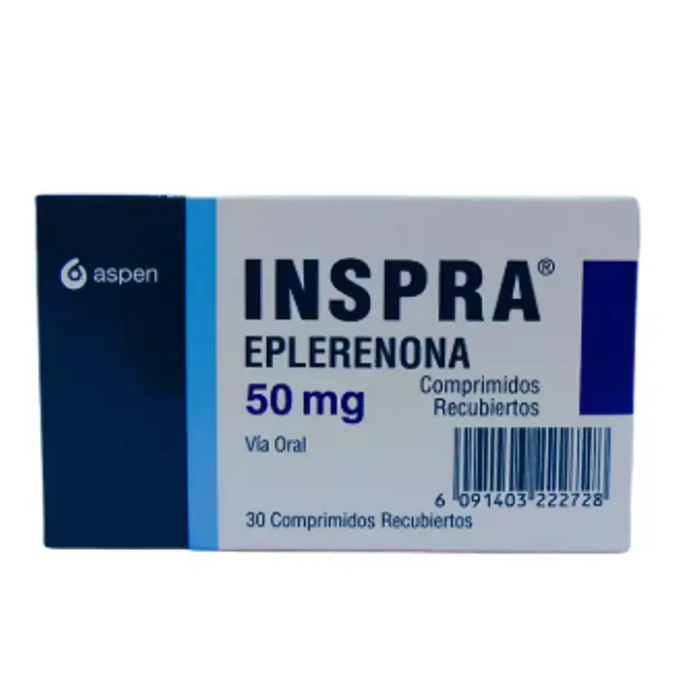 Inspra Eplerenona 50 mg 30 Comprimidos recubiertos 1