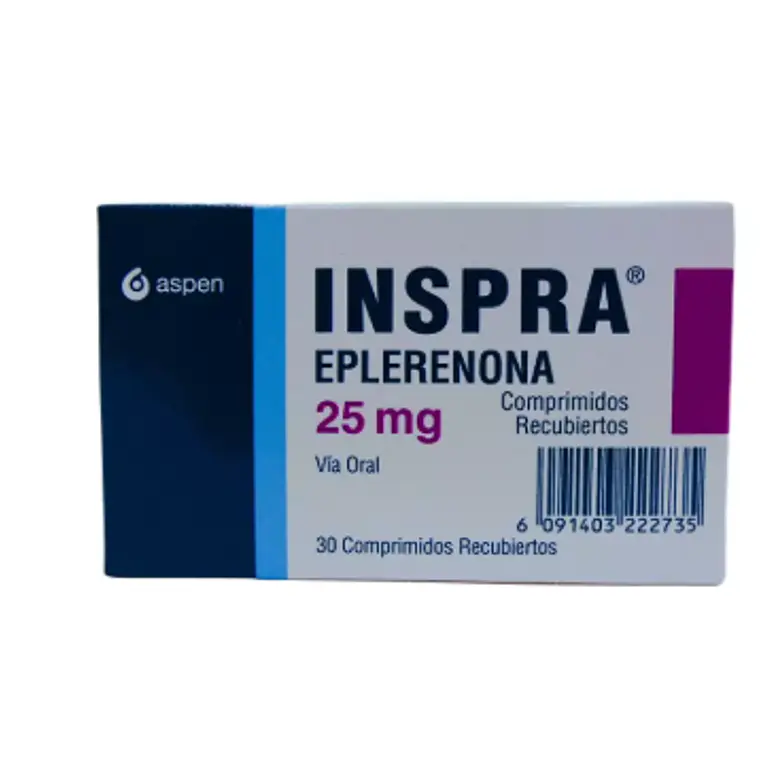 Inspra Eplerenona 25 mg 30 Comprimidos recubiertos. 1