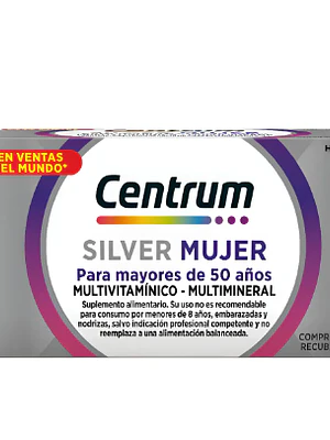 Centrum Silver Mujer 30 Comprimidos recubiertos.