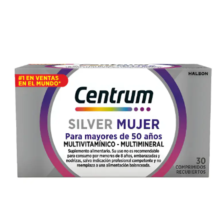 Centrum Silver Mujer 30 Comprimidos recubiertos. 1