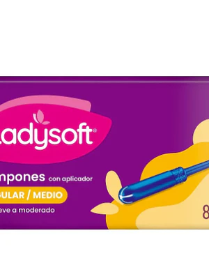 Ladysoft Tampón Regular medio 8 Unidades.