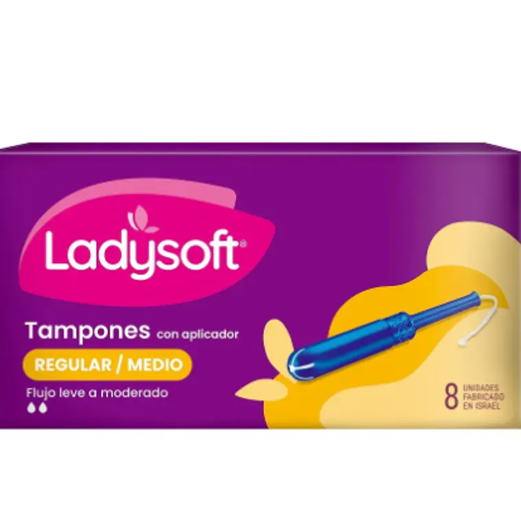 Ladysoft Tampón Regular medio 8 Unidades. 1