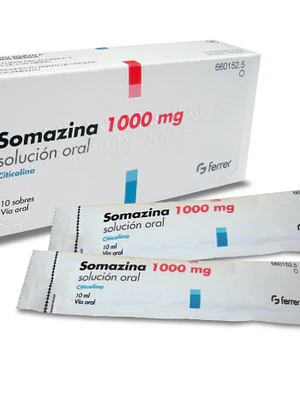 Somazina Citicolina 1000 mg Solución oral 10 Sobres.